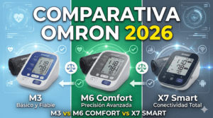 Comparativa Omron 2026 M3 vs M6 Comfort vs X7 Smart