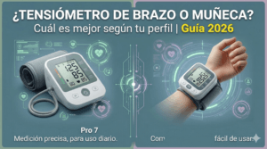 Tensiómetro de brazo o muñeca Cuál es mejor según tu perfil (Guía 2026)