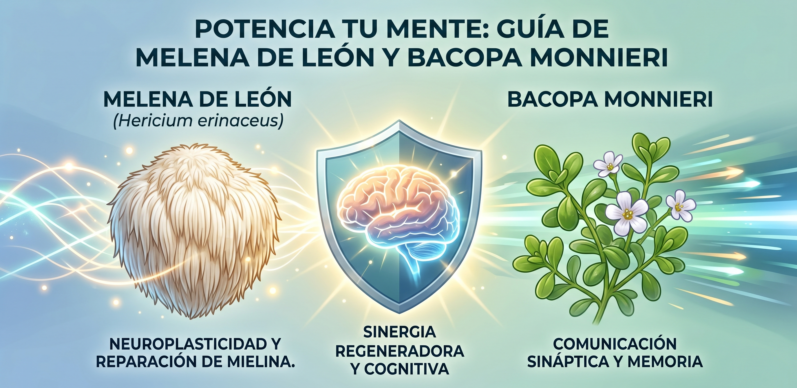 melena de león y bacopa monnieri