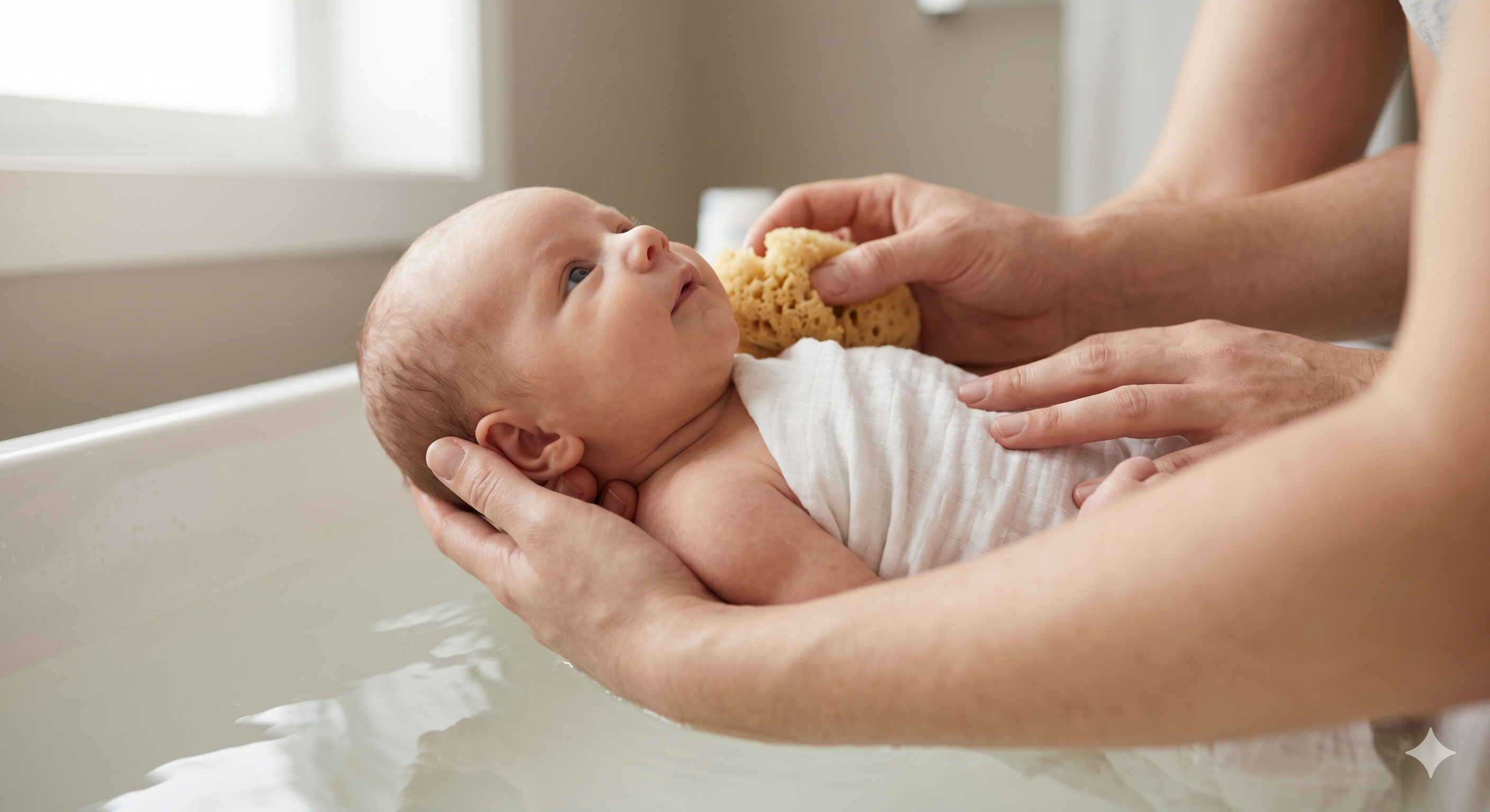 primer baño del recién nacido, recién nacida